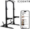 Centr Half Rack - Squat Rack - Power Rack - met Pull-Up Bar - Zwart