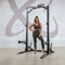 Centr Half Rack - Squat Rack - Power Rack - met Pull-Up Bar - Zwart