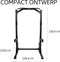 Centr Half Rack - Squat Rack - Power Rack - met Pull-Up Bar - Zwart