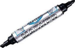 Centrum 10 permanent marker zwart 2-zijdig 84120