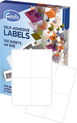 Centrum 100 vel a 4 etiketten 105x148mm Forofis.