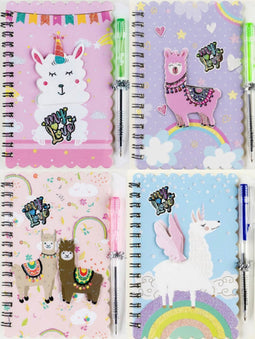 Centrum 12 Notitieboek met spiraal lama 81983