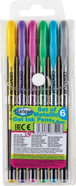 Centrum - gelpennen - metallic - 1 mm