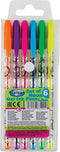 Centrum - gelpennen - neon - 1.0 mm - 6 kleuren