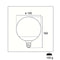 Century LED-Lamp E27 | Globe | 20 W | 2100 lm | 3000 K | Natuurlijk Wit | 1 Stuks