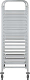 vidaXL - Dienbladenwagen - met - 32 - GN-bakken - 75x55x162,5 - cm - roestvrij - staal