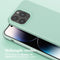 Selencia Hoesje Geschikt voor iPhone 14 Pro Max Hoesje Met Koord - Selencia Siliconen hoesje met afneembaar koord - Turquoise