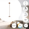 EGLO Mannera-L - Staande lamp - Oplaadbaar tot 47 uur - Draadloos - Roestbruin/Wit - H 140 cm - Dimbaar