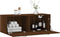 vidaXL - Wandkast - 100x36,5x35 - cm - bewerkt - hout - bruin - eikenkleur