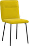 vidaXL - Eetkamerstoelen - 2 - st - fluweel - geel