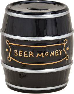 Cepewa Spaarpot voor volwassenen Beermoney - Keramiek - Bier vat/ton - 13 x 14 cm