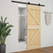 vidaXL - Schuifdeur - met - beslag - 90x210 - cm - massief - grenenhout