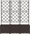 vidaXL - Tuinbak - met - Trellis - 120x40x143 - cm - Bruin