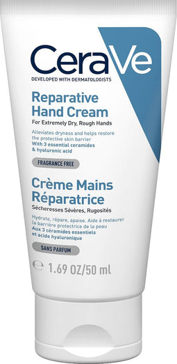 CeraVe Herstellende Handcrème - tegen Droge en Ruwe Handen - 50ml