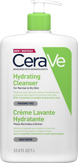 CeraVe Hydraterende Reinigingscrème - voor normale tot droge huid - 1000ml
