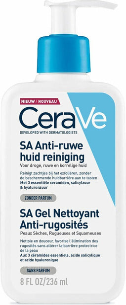CeraVe SA Anti-Ruwe Huid Reiniger - voor een Droge tot Ruwe Huid - met Salicylzuur - 236ml