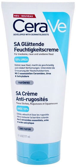 CeraVe SA Anti-Ruwe Huidcrème - voor de Droge en Ruwe Huid - met Salicylzuur - 177ml