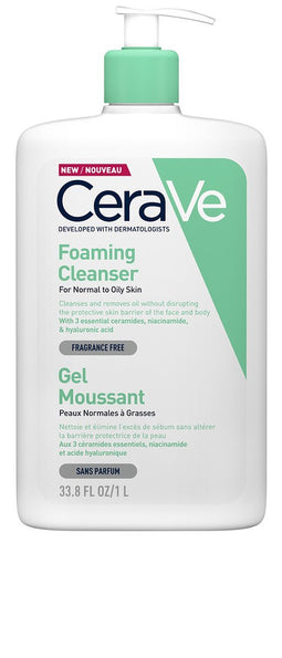 CeraVe Schuimende Reinigingsgel - voor normale tot vette huid - 1000ml