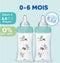 Set van 3 Dodie Anti -Color Initiation+ flessen - Glas - 270 ml - 0-6 maanden - Ronde fopspeen - Flow 2