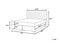 DUCHESS - Boxspring - Lichtgrijs - 160 x 200 cm - Polyester