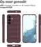 imoshion Hoesje - Geschikt voor Samsung Galaxy S24 - EasyGrip Backcover - Aubergine