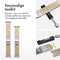 imoshion Stalen bandje - Geschikt voor Apple Watch 1, 2, 3, 4, 5, 6, 7, 8, 9, 10 (42 mm), SE - 38/40/41 mm - Zilver - One Size