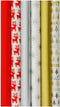 Kerst cadeaupapier - Set van 6 rollen - 2 en 3 meter - Multikleur