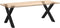vidaXL - Eettafelpoten - 2 - st - X-vormig - 90x(72-73) - cm - staal - zwart