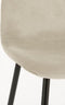Mica Decorations Montelli - Eetkamerstoel - Velvet - Beige - L53 x B44 x H85 cm