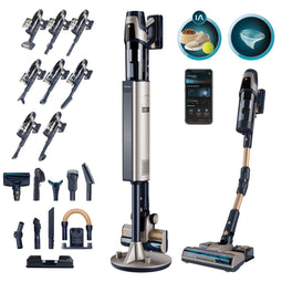 Cecotec Rockstar Odyssey Draadloze Steelstofzuiger met Laad/Leegstation - Dweilfunctie - Krachtig 850w Zuigvermogen - AI Technologie met App - Incl. Huisdieren Tool, Flexibele Buis en Meerdere Opzetstukken