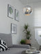 ASARO - Hanglamp - Zilver - Glas