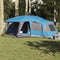 vidaXL - Familietent - met - verandakoepel - 9-persoons - waterdicht - blauw