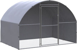 vidaXL - Kippenren - 3x2x2 - m - gegalvaniseerd - staal