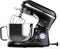 Fentic Keukenmachine - 2000W - 6,2L RVS Mengkom - 6 Snelheden - Zwart