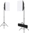 vidaXL - Fotostudioset - met - softboxlampen, - achtergrond - en - reflector