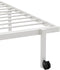 vidaXL - Bedframe - zonder - matras - opvouwbaar - 80x200 - cm - staal - wit