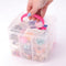 Vaessen Creative - Stapelbare Opbergbox - 18 vakjes - 15 x 15 x 12,5 cm