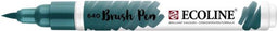 Brushpen Talens Ecoline 640 blauwgroen - 3 stuks