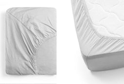 Home&Comfort Jersey Hoeslaken - 140/160 x 200/220 cm - 100% Katoen - Zilver