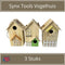 Synx Tools 3 stuks Vogelvoederhuisje Hout - Vogelhuisje set van 3 - Nestkastpakket - Vogelhuisje - Vogelartikelen - Vogels - Vogels accessoires - Vogelhuis