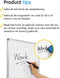 BRASQ Whiteboard 60x90 cm - Magnetisch - Accessoires set (markers wisser magneten) - Wit