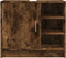 vidaXL - Wastafelkast - 63x29x55 - cm - bewerkt - hout - gerookt - eikenkleurig