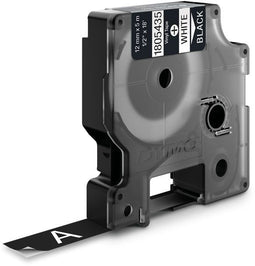 Dymo 1805435 - Printercartridge - Wit op zwart - Rhino