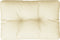 vidaXL - Palletkussen - 50x40x12 - cm - stof - crèmekleurig