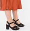 POSH by Poelman SOOF - Dames Sandalen met hak - Imitatiesuède - Zwart - Maat 37