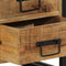 vidaXL - Nachtkastje - 40x35x50 - cm - Massief - Ruw - Mango - Hout