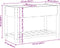 vidaXL - Tuinbak - met - Rek - 115x59x76 - cm - Massief - Houten - Vuurhout