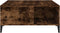 vidaXL - Salontafel - 80x80x36,5 - cm - bewerkt - hout - gerookt - eikenkleurig