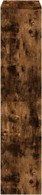 vidaXL - Kamerscherm - / - boekenkast - 131,5x29x131,5 - cm - hout - gerookt - eiken