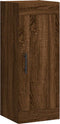 vidaXL - Wandkast - 34,5x34x90 - cm - bewerkt - hout - bruin - eikenkleur